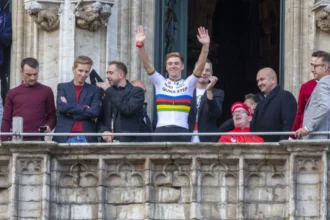 Celebrating Belgium's health and fitness achievements at Grand place
