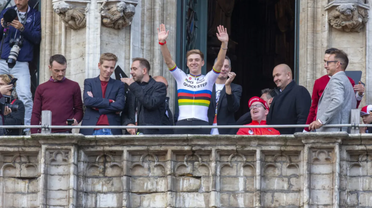 Celebrating Belgium's health and fitness achievements at Grand place