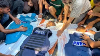 China “shocked” by journalist deaths in Israeli Gaza strike