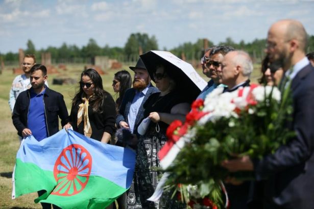 Candles lit during Roma Holocaust remembrance event in Europe