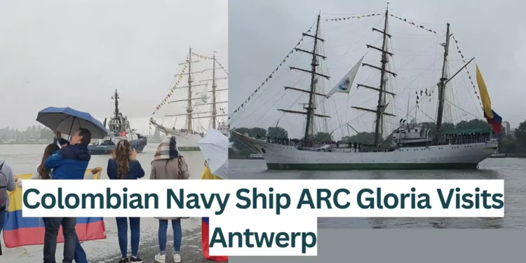 Colombian-Navy-Ship-ARC-Gloria-Visits-Antwerp