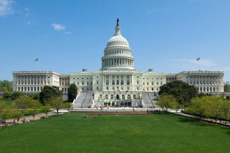 U.S. Capitol during aviation safety legislation debate