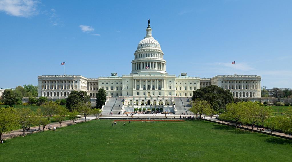 United States Capitol building during congressional session