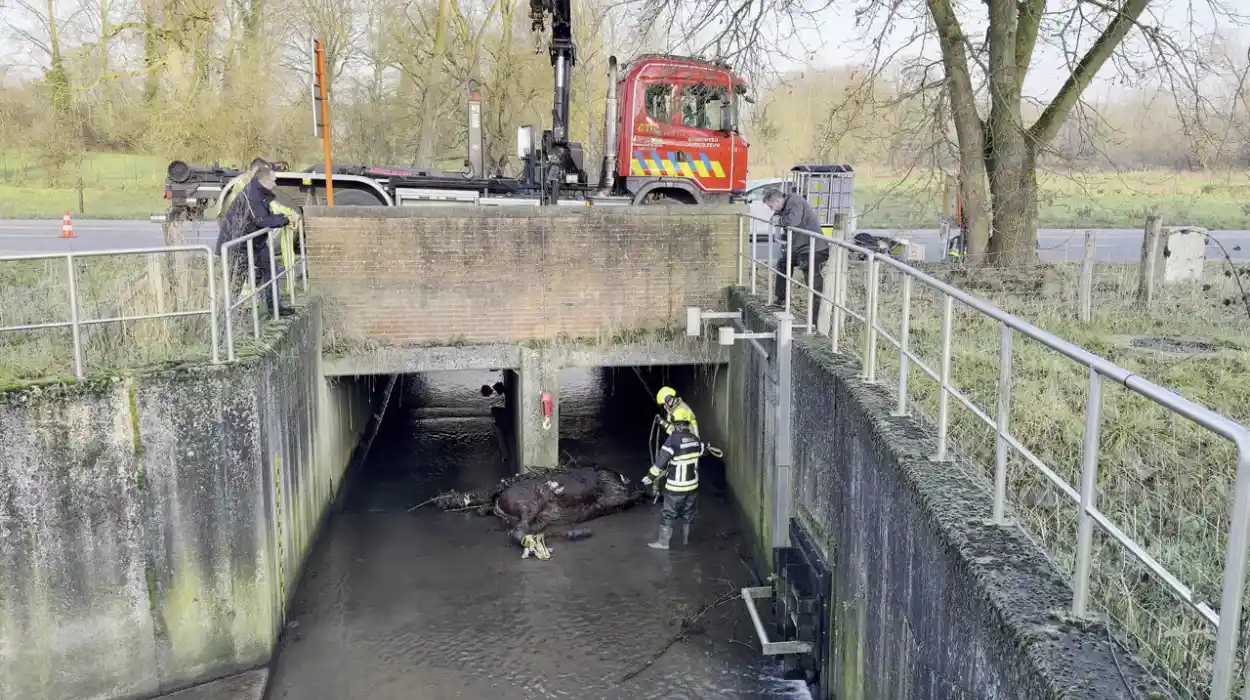 Dead horse discovered in Molenbeek stream near Heldergem and Aaigem