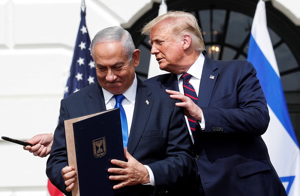 Donald Trump and Benjamin Netanyahu