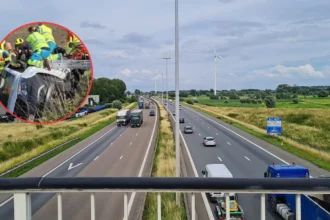 Driver badly injured after van crash on E17 in Lokeren