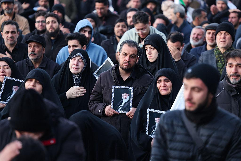 Thousands of mourners attend the Khamenei funeral ceremony in Tehran during national mourning in 2026
