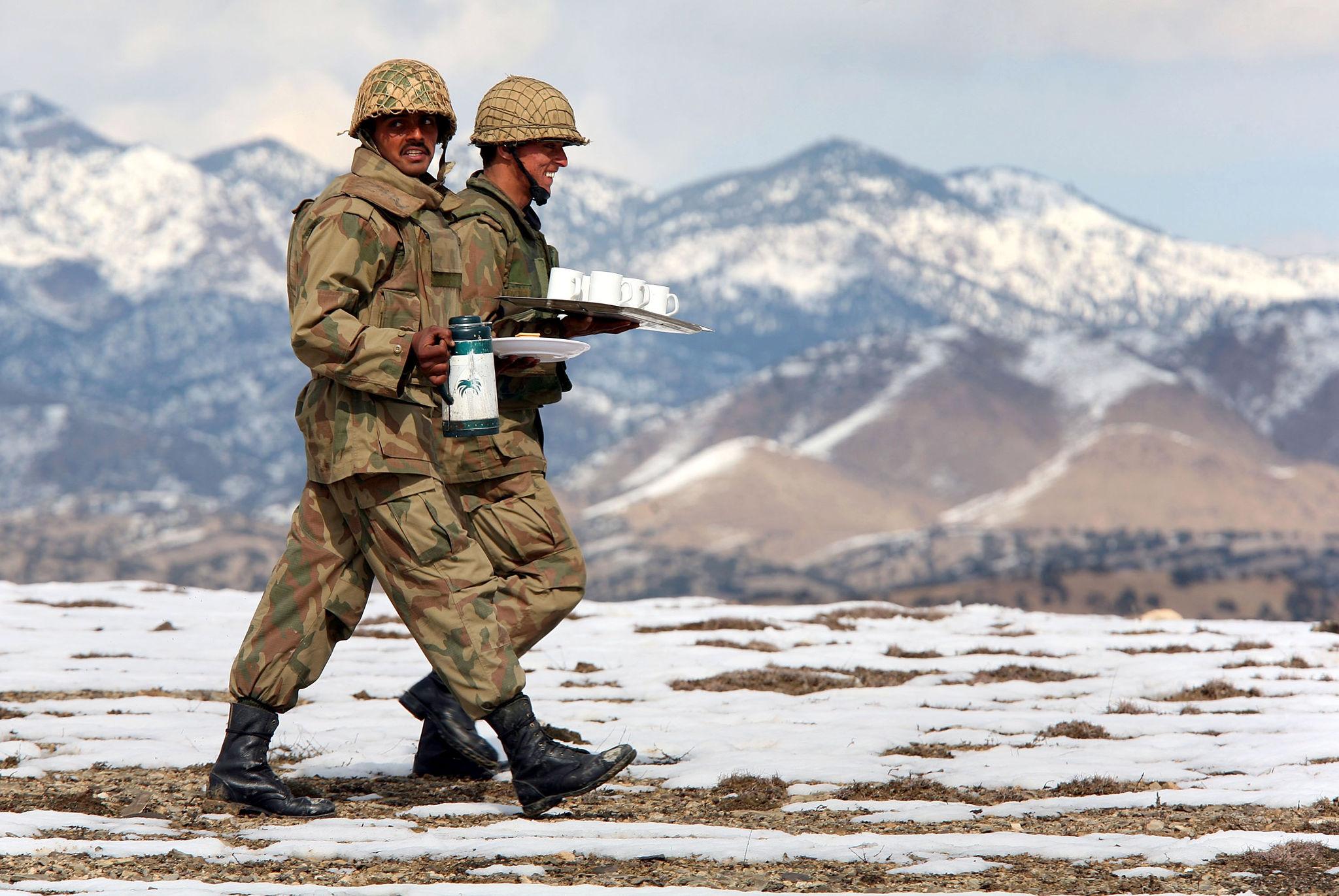 South Asia security news showing Pakistani security forces near the Afghan border in 2026