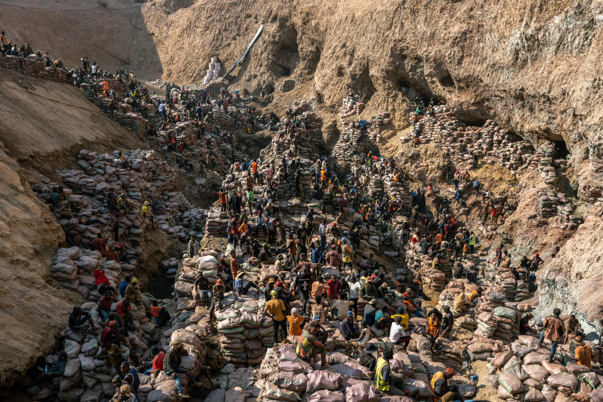 Congo mining accident site in eastern Congo