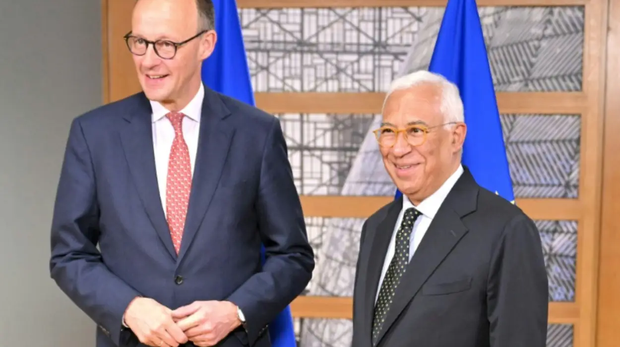 EU Council chief Costa meets Germany's Merz
