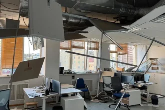 EU delegation building damaged in Kyiv by Russian airstrikes