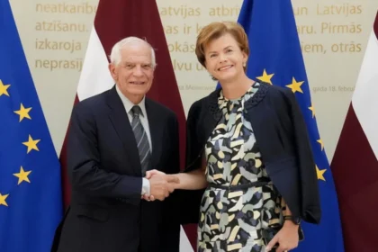 EU high representative and Latvian minister call for continued aid to Ukraine