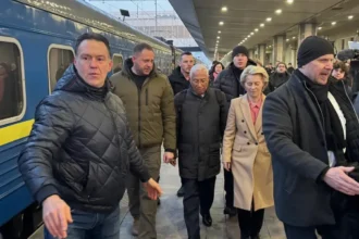 EU leaders visit Kyiv on anniversary of Russia-Ukraine war