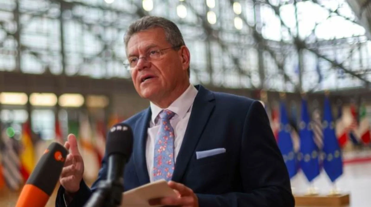 EU trade chief Sefcovic says US, EU to intensify trade talks