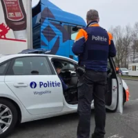 East Flanders police check transport rules in Wetteren