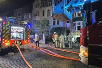 Electrical fire in Ostend