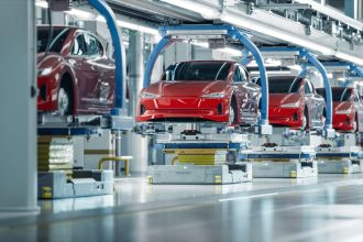 Dongfeng EV innovation China partnership manufacturing plant with robotics and automation