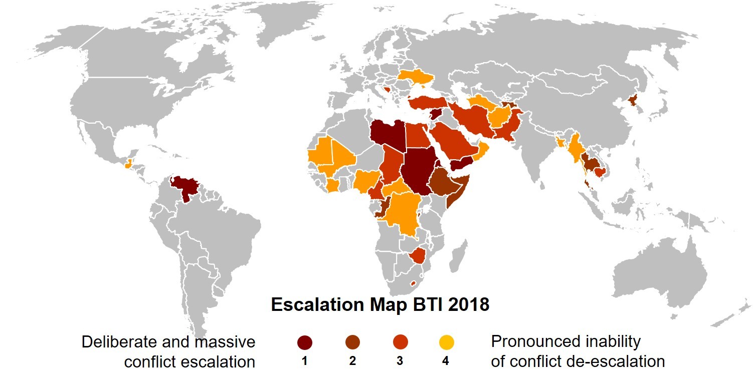 Military strike consequences affecting urban infrastructure