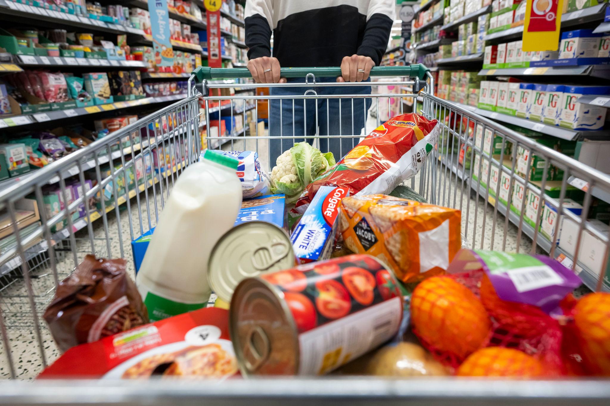 UK grocery inflation eases to 3.8% in April with supermarket price comparison shelves