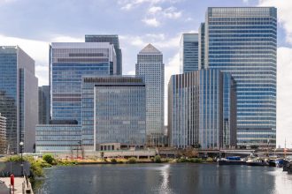 Canary Wharf financial district where LSEG offices are located