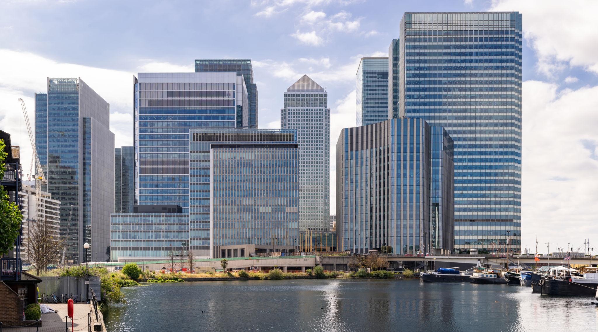 Canary Wharf financial district where LSEG offices are located