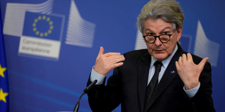 European Commissioner Thierry Breton Sparks Controversy with EPP Critique