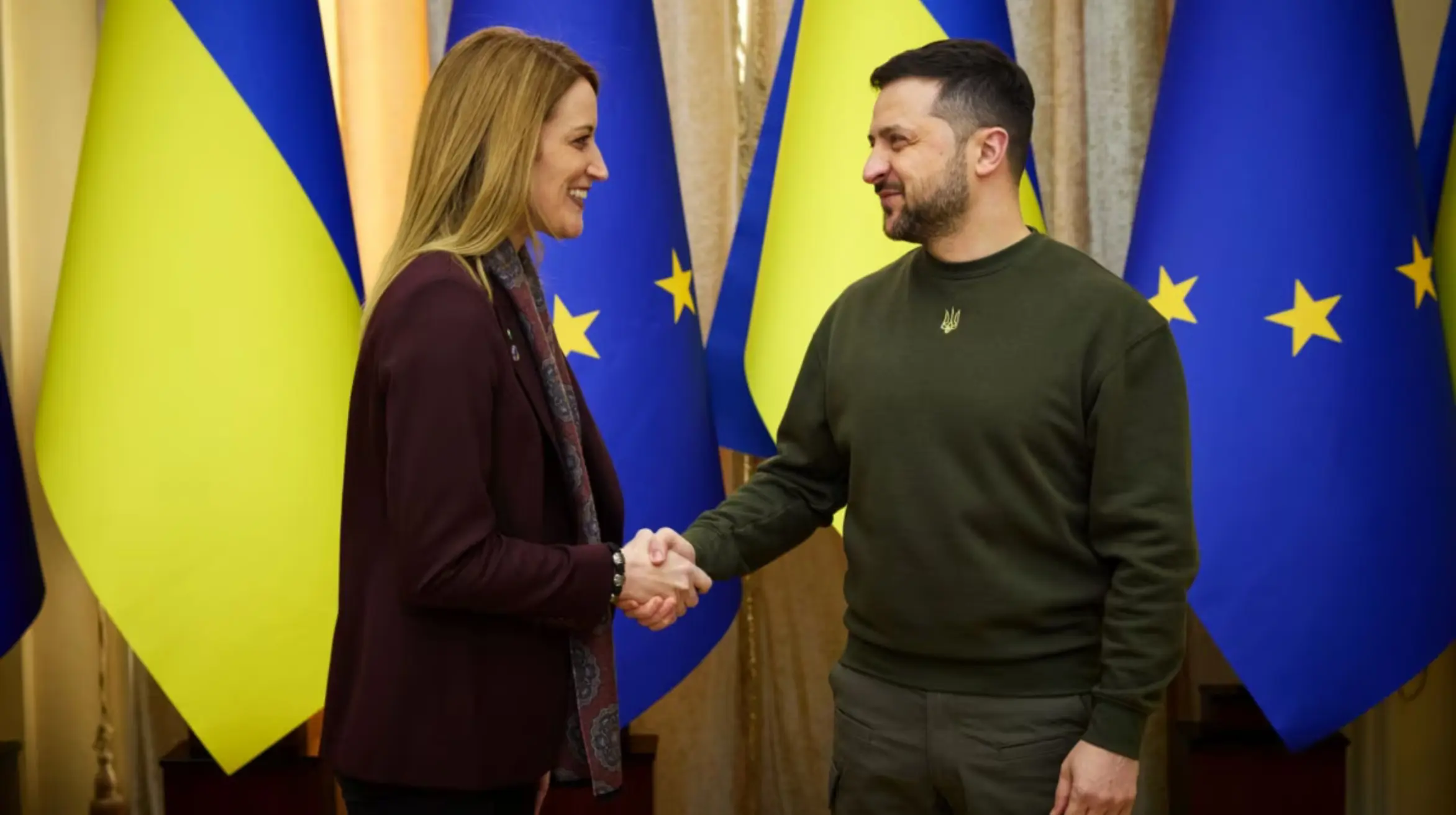 European Parliament President Metsola Urges Europe to Fulfill Pledges to Ukraine