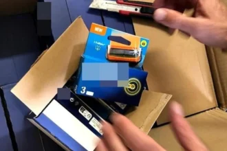 European authorities seized 900,000 counterfeit razor blades