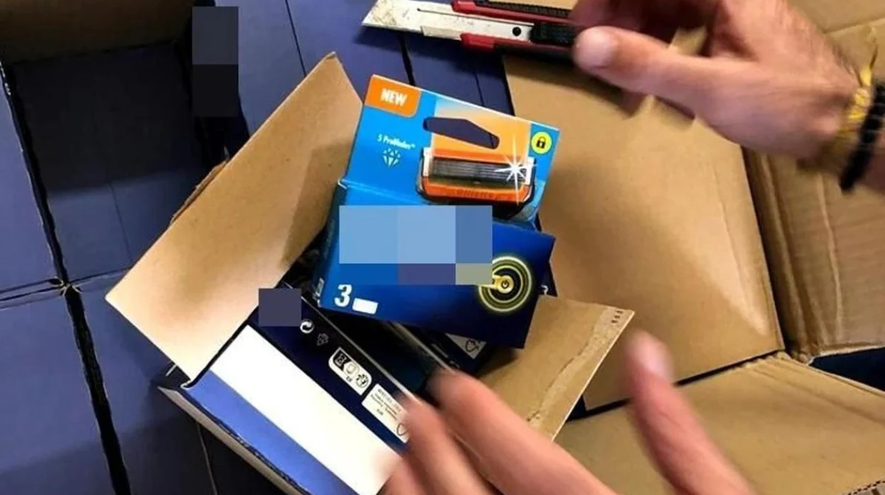 European authorities seized 900,000 counterfeit razor blades