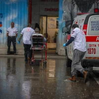 Israel casualties 24 hours showing emergency response to injured civilians