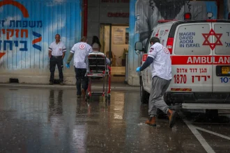 Israel casualties 24 hours showing emergency response to injured civilians