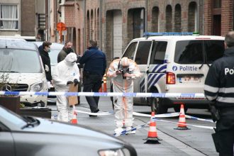 Belgian police during a suspicious death in Mol investigation