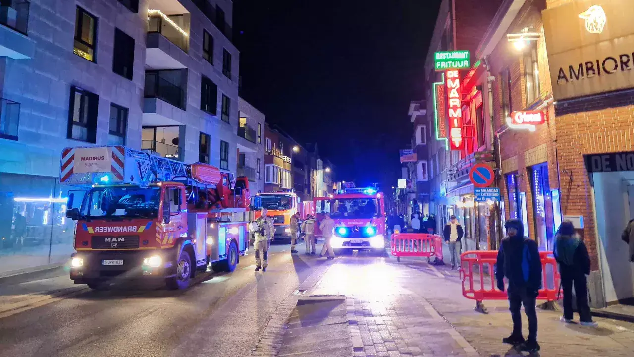 Fire at Hasselt building 22 evacuated, two hospitalized