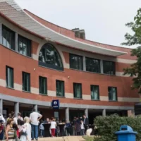 Fireworks shot at police cars in Brussels