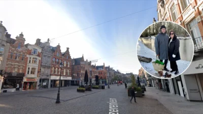 First snow hits Mechelen & Lier, residents take outdoor walks