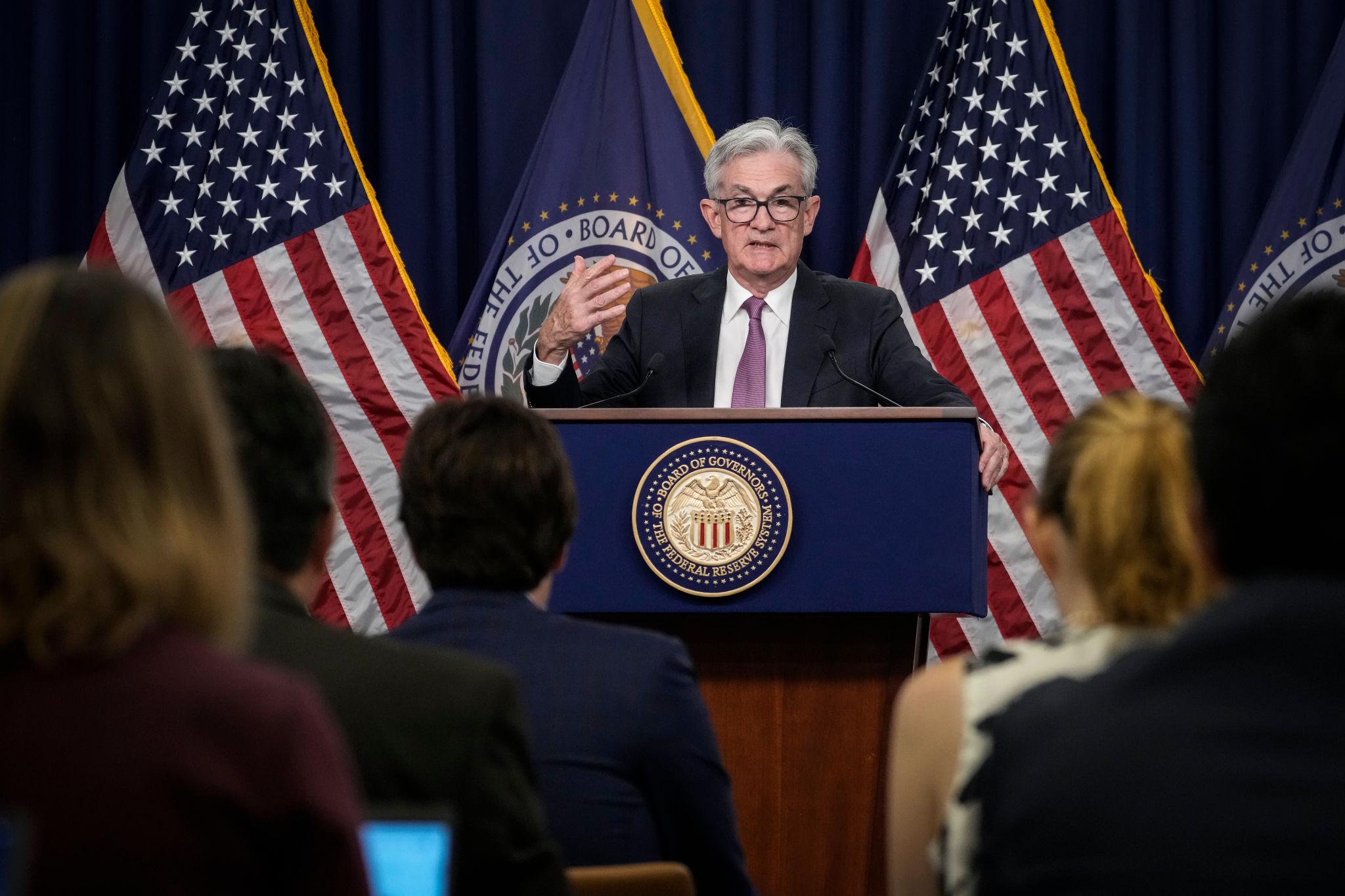 Inflation expectations highlighted outside the Federal Reserve headquarters in Washington, D.C. 2026