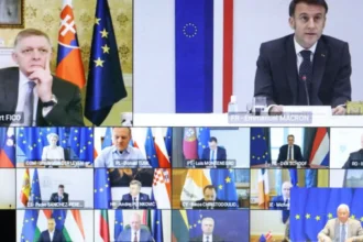 French president Macron briefs EU leaders on meeting with Trump