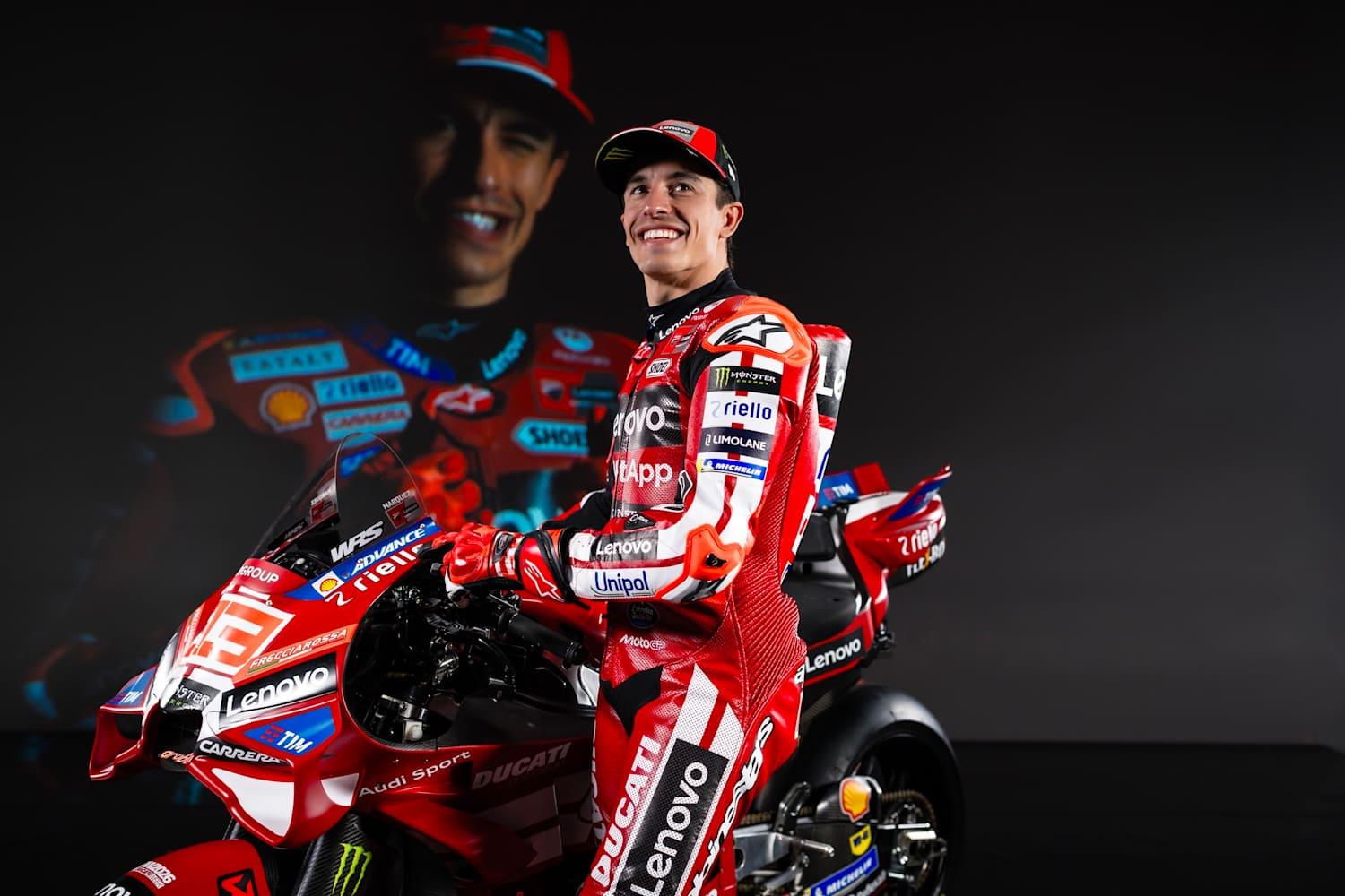 Marc Marquez injury update during Ducati racing news coverage