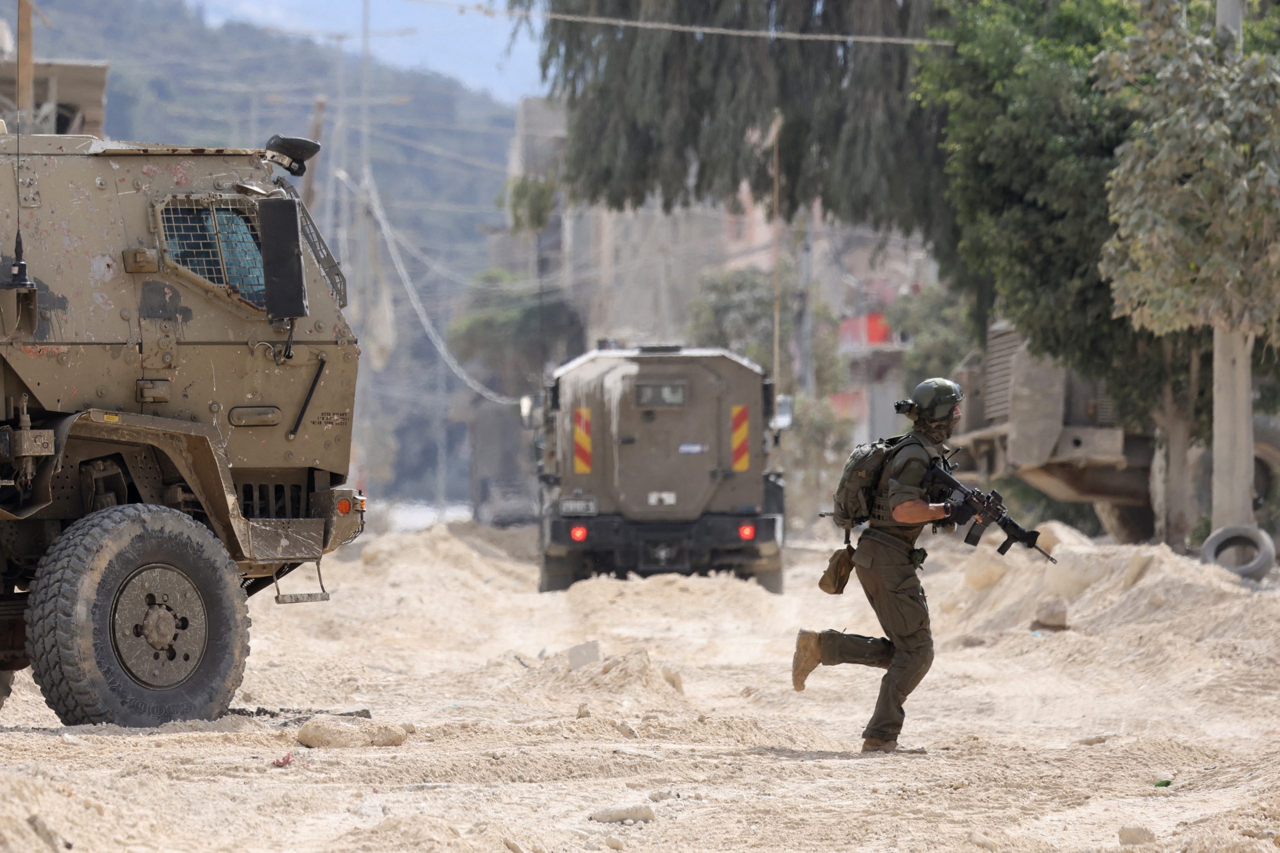 West Bank streets during military raids and closures