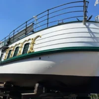 Ghent Barge restored sails Zelzate to Ghent tomorrow