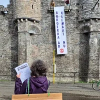 Gravensteen in Ghent is closed due to the rebellion protest