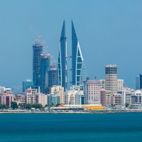 Manama skyline as Iran drone allegations Bahrain raise regional security concerns