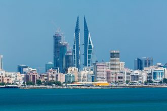 Manama skyline as Iran drone allegations Bahrain raise regional security concerns
