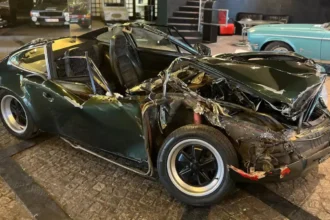 Hasselt Tom Waes' damaged Porsche to be auctioned