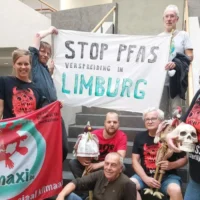 Hasselt activists rally against PFAS pollution from Tenneco