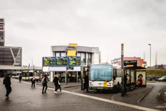 Hasselt station tram buses Spartacus 1 & 2 construction