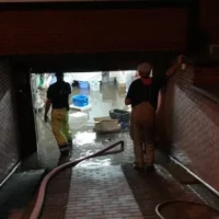 Heavy rain causes flooding chaos in Sint-Truiden