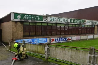 Hechtel KFC Eksel Canteen fire causes major damage in Dennestraat