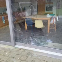 Hunted boar crashes Leefdaal window 2 meters away!