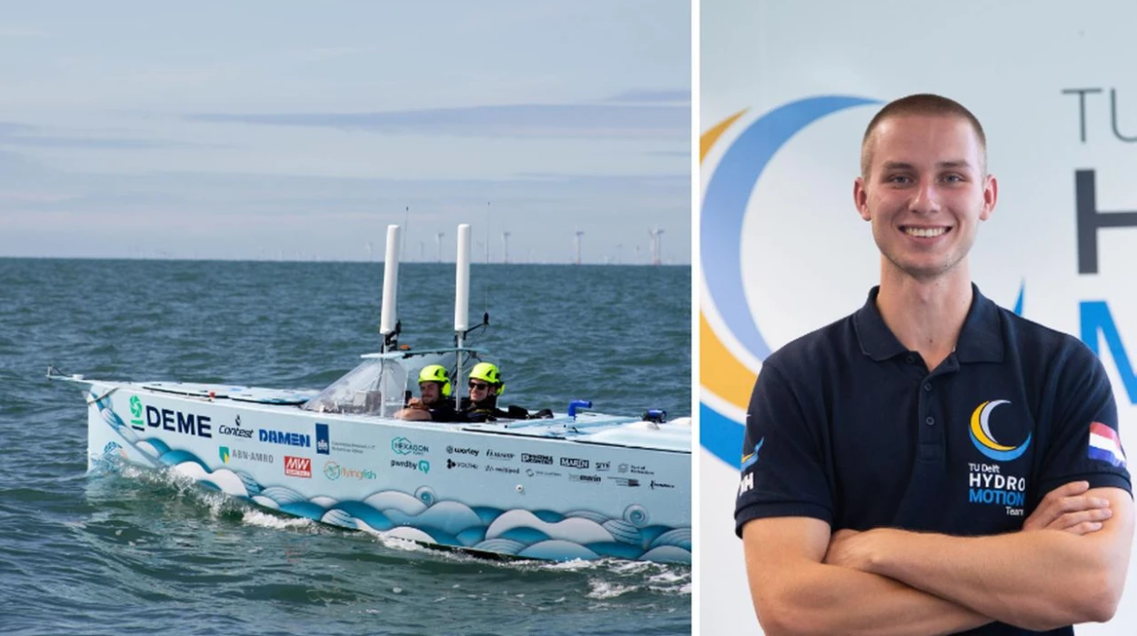 Hydro Motion Team's pioneering hydrogen-powered boat voyage across the north sea in Antwerp